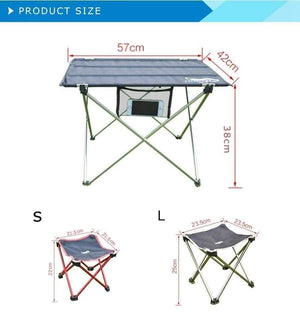 Planet Gates Camping Foldable Chair & Stool Aluminium Alloy Outdoor Picnic DIY Chair and Table Desk Lightweight BBQ Fishing Tools