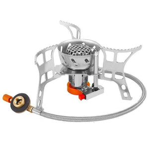 Planet Gates Camping Stove Ultralight Foldable Backpack Stove Burner Windproof Outdoor Portable Small Camping Gas Stove for Outdoor Camping