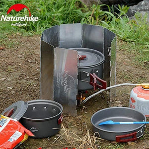 Planet Gates Camping Stove Windscreen Cooking Windshield Outdoor Cooking Accessories Windproof Folding Screen