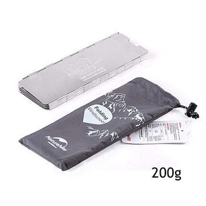 Planet Gates Camping Stove Windscreen Cooking Windshield Outdoor Cooking Accessories Windproof Folding Screen