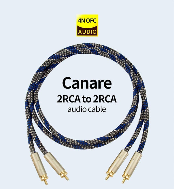 Planet Gates Canare 1 pair RCA audio cable 2 RCA to 2 RCA Interconnect Cable HIFI Stereo 4N OFC Male to Male For Amplifier DAC TV