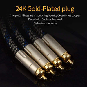 Planet Gates Canare 1 pair RCA audio cable 2 RCA to 2 RCA Interconnect Cable HIFI Stereo 4N OFC Male to Male For Amplifier DAC TV
