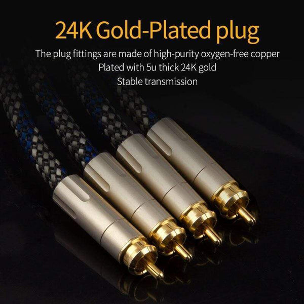 Planet Gates Canare 1 pair RCA audio cable 2 RCA to 2 RCA Interconnect Cable HIFI Stereo 4N OFC Male to Male For Amplifier DAC TV