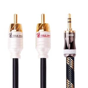 Planet Gates Canare HiFi cable audio RCA cable Audio signal wire plug 3.5mm aux plug convert 2 RCA plug