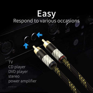 Planet Gates CANARE HIFI Stereo 1 Pair RCA Cable Stereo RCA Cable High-performance Premium Hi-Fi Audio cable 2RCA to 2RCA Interconnect Cable
