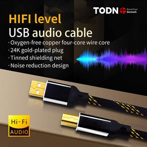 Planet Gates Canare HIFI USB Cable DAC A-B Alpha 4N OFC Digital AB Audio A to B high-end Type A to Type B Hifi Data Cable