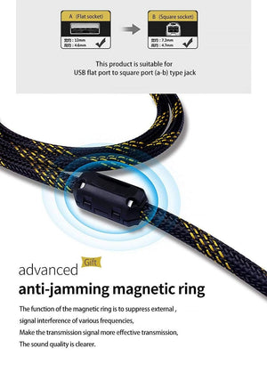 Planet Gates Canare HIFI USB Cable DAC A-B Alpha 4N OFC Digital AB Audio A to B high-end Type A to Type B Hifi Data Cable