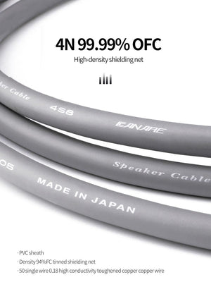 Planet Gates Canare L-4S8F one Pair oxygen-free copper audio speaker cable HI-FI high-end amplifier speaker cable Banana head cable