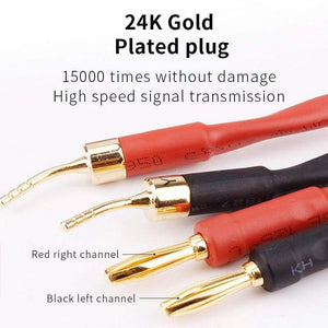 Planet Gates Canare L-4S8F one Pair oxygen-free copper audio speaker cable HI-FI high-end amplifier speaker cable Banana head cable
