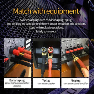 Planet Gates Canare speaker cable L-4S8F 1 Pair oxygen-free copper audio HI-FI high-end amplifier 4N OFC speaker cable Banana plug cable