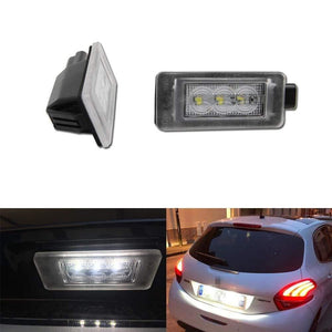 Planet Gates Canbus No Error LED License Number Plate Light For Peugeot 207 308 2008 208