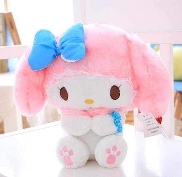 Planet Gates candice guo! super cute plush toy cartoon bowknot melody pink my melody doll kids girls lovers birthday Christmas gift 1pc