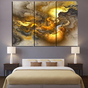 Canvas abstract painting psychedelic art space cloud Picture Posters print HD Printed 3 pieces wall art home decor