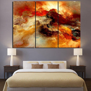 Canvas abstract painting psychedelic art space cloud Picture Posters print HD Printed 3 pieces wall art home decor