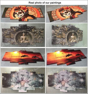 Canvas abstract painting psychedelic art space cloud Picture Posters print HD Printed 3 pieces wall art home decor