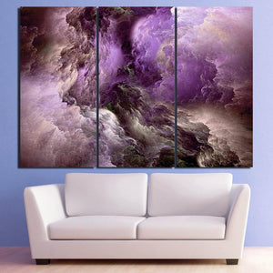 Canvas abstract painting psychedelic art space cloud Picture Posters print HD Printed 3 pieces wall art home decor