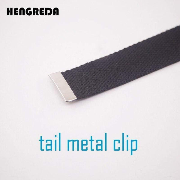 Canvas Belt For Men Women Waist Belt  Fashion Plastic Buckle Casual Cowboy Black Belts Ceinture  For Jean