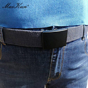 Canvas Belts For Men Military Tactical Male Strap Metal Slider Buckle Men Belts For Jeans Pants