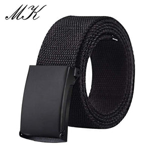 Canvas Belts For Men Military Tactical Male Strap Metal Slider Buckle Men Belts For Jeans Pants