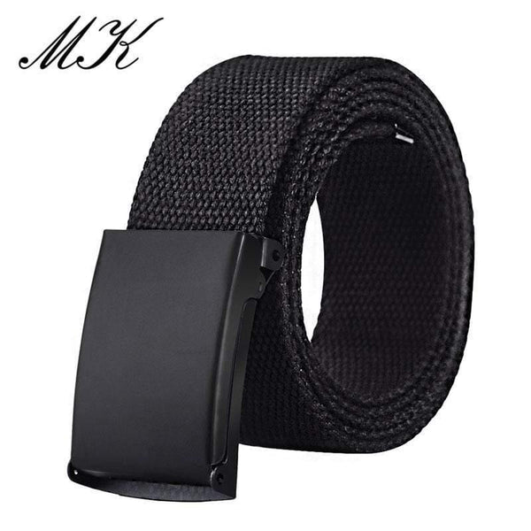Canvas Belts For Men Military Tactical Male Strap Metal Slider Buckle Men Belts For Jeans Pants