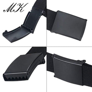Canvas Belts For Men Military Tactical Male Strap Metal Slider Buckle Men Belts For Jeans Pants