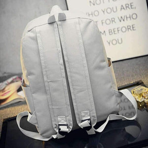 Planet Gates Canvas Light Grey Day Embroidery Backpacks staionery Holder Bags Desk Accessories & Organizer