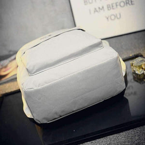 Planet Gates Canvas Light Grey Day Embroidery Backpacks staionery Holder Bags Desk Accessories & Organizer