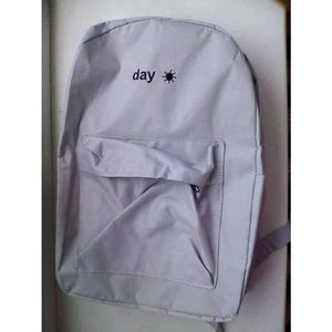 Planet Gates Canvas Light Grey Day Embroidery Backpacks staionery Holder Bags Desk Accessories & Organizer