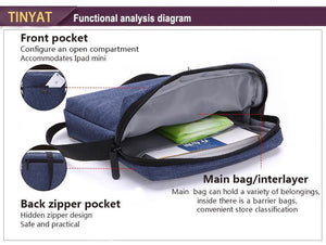 Planet Gates Canvas Men's Shoulder Bag For 7.9' Ipad Casual Crossbody Bag Waterproof Messenger Bag Pack sling bag for men 0.13kg