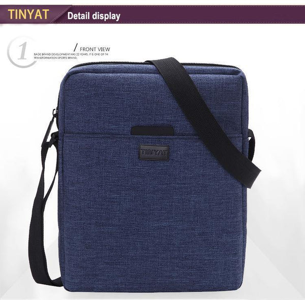 Planet Gates Canvas Men's Shoulder Bag For 7.9' Ipad Casual Crossbody Bag Waterproof Messenger Bag Pack sling bag for men 0.13kg