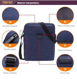 Planet Gates Canvas Men's Shoulder Bag For 7.9' Ipad Casual Crossbody Bag Waterproof Messenger Bag Pack sling bag for men 0.13kg