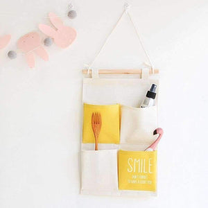 Planet Gates Canvas Pocket Hanging Organizers Wall Door Closet Decor Storage Bags Clothes Hanger Home Bathroom Wardrobe Organization Items