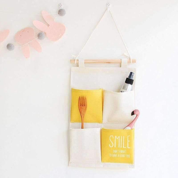 Planet Gates Canvas Pocket Hanging Organizers Wall Door Closet Decor Storage Bags Clothes Hanger Home Bathroom Wardrobe Organization Items