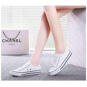 Planet Gates Canvas Shoes Fashion Solid Color Women Vulcanized Shoes Lace-up Casual White Couple Shoes Woman Sneakers Zapatos Tenis Feminino