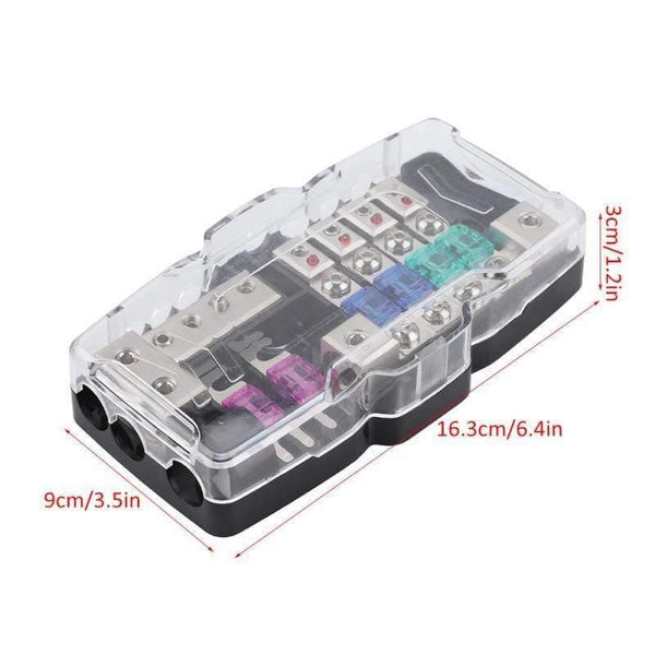 Car Audio Stereo ANL Blade Fuse Holder Distribution Blocks 04GA 4 Way Fuses Box Block 30A 60A Universal Car Accessories