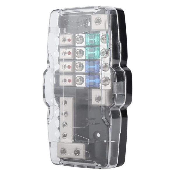 Car Audio Stereo ANL Blade Fuse Holder Distribution Blocks 04GA 4 Way Fuses Box Block 30A 60A Universal Car Accessories