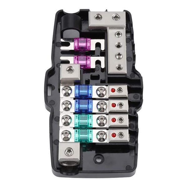 Car Audio Stereo ANL Blade Fuse Holder Distribution Blocks 04GA 4 Way Fuses Box Block 30A 60A Universal Car Accessories New