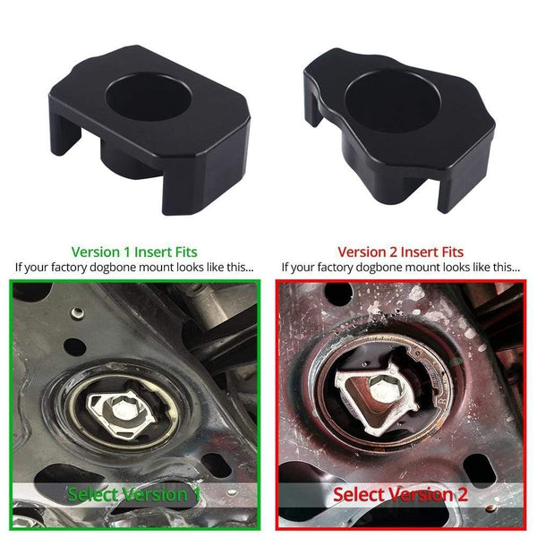 Planet Gates Car Billet Aluminum MQB Dogbone Mount Insert 2Model Fits for VW Mk7 Golf 8V for Audi A3 S3 TT TTS