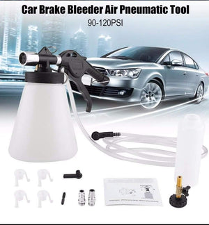 Planet Gates Car Brake Bleeder Bleeding Fluid Change Kit Air Pneumatic Garage Vacuum Tool 180Ltr/Min Set 90-120PSI Car Accessories car tools