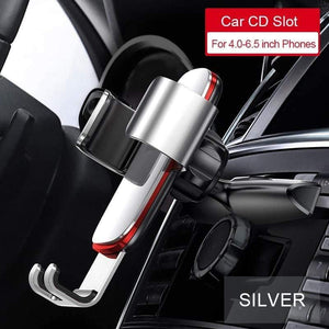 Baseus Car Phone Holder for Car CD Slot Air Vent Mount Phone Holder Stand for iPhone Samsung Metal Gravity Mobile Phone Holder
