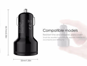 Planet Gates Car Charger Quick Charge 3.0 Fast QC3.0 USB Car Mobile Phone Charger for iPhone Xiaomi mi7 Samsung s8 as Aukey car-charger