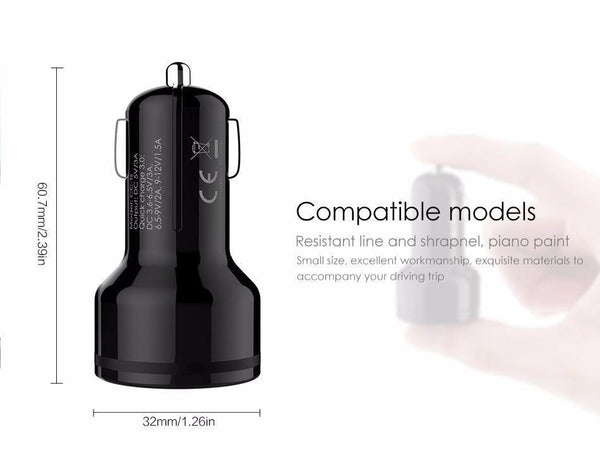 Planet Gates Car Charger Quick Charge 3.0 Fast QC3.0 USB Car Mobile Phone Charger for iPhone Xiaomi mi7 Samsung s8 as Aukey car-charger