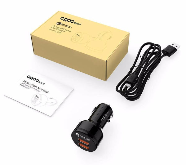 Planet Gates Car Charger Quick Charge 3.0 Fast QC3.0 USB Car Mobile Phone Charger for iPhone Xiaomi mi7 Samsung s8 as Aukey car-charger