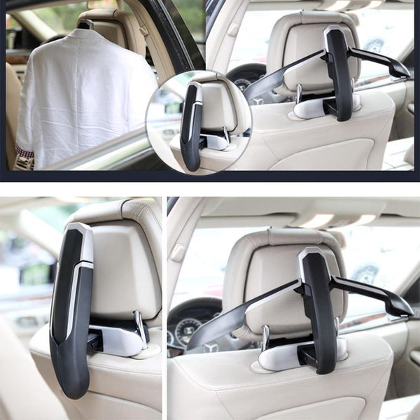Planet Gates Car Coat Hanger Mutifunction Car Seat Back Clip Clothes Suit Jacket Slip Hanger Folding Vehicle Fastener Back Seat Coat Hanger
