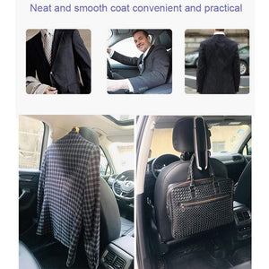 Planet Gates Car Coat Hanger Mutifunction Car Seat Back Clip Clothes Suit Jacket Slip Hanger Folding Vehicle Fastener Back Seat Coat Hanger