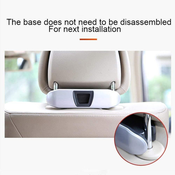 Planet Gates Car Coat Hanger Mutifunction Car Seat Back Clip Clothes Suit Jacket Slip Hanger Folding Vehicle Fastener Back Seat Coat Hanger