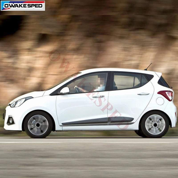 Planet Gates Car Door Side Skirt Stickers For Hyundai i10 2014-2017 Racing Sport Styling Stripes Auto Body Customized Decals City Car Sticker
