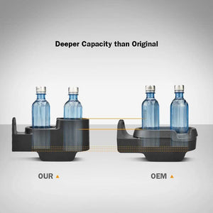 Planet Gates Car Drinks Holder Cup Mount Center Console Double Deeper Cup Holder for Smart Fortwo 451 2007-2015 Car Bottle Organizer