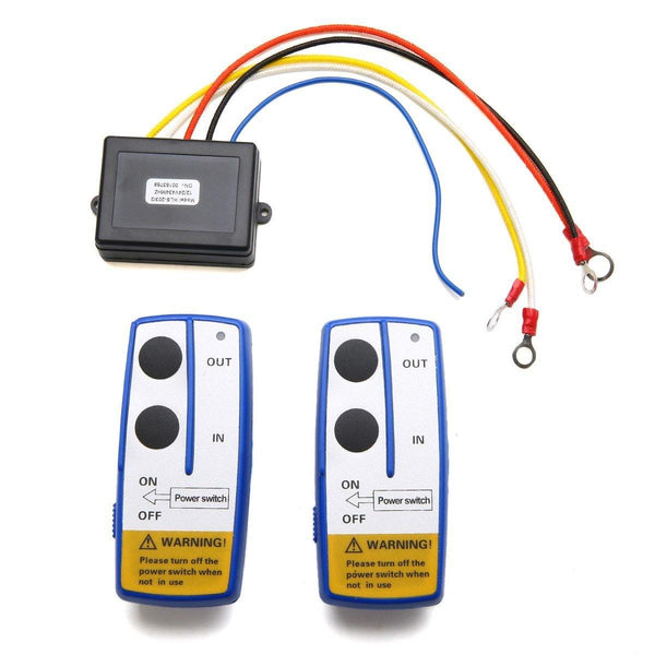 Planet Gates Car Electronic 12V 50ft Winch Wireless Remote Set Automobile Winch Remot Control Switch Handset Kit For Jeep ATV SUV UTV