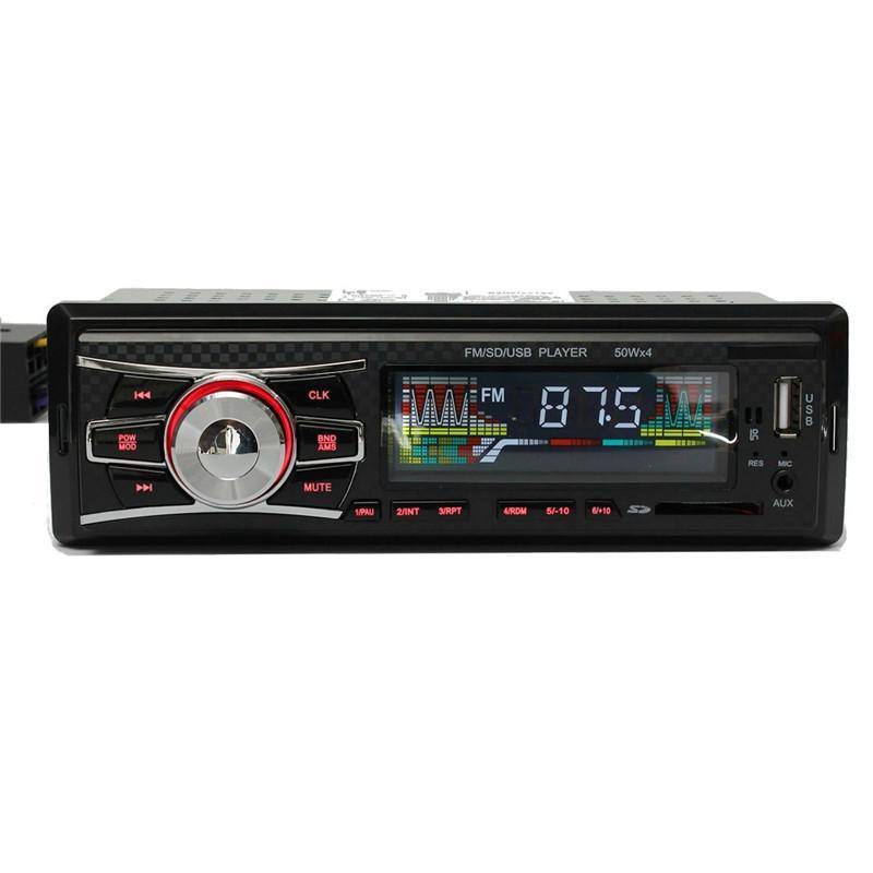 Planet Gates Car Electronics 12V Autoradio Audio Player 1 DIN Car Headunit Radio Kits Stereo FM Tuner AUX USB MP3 Player SD